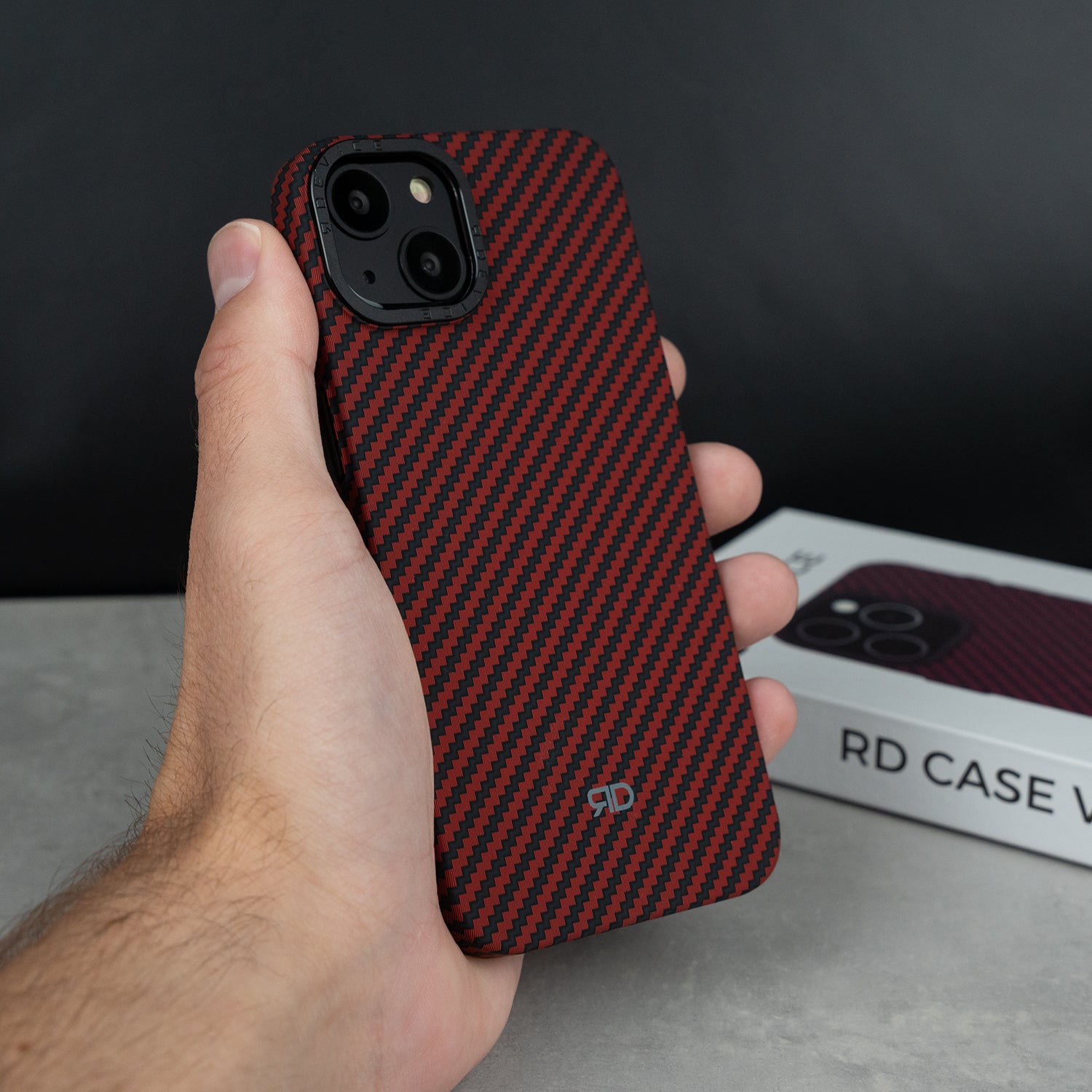 RD Carbon Fiber Case V3 (RED)