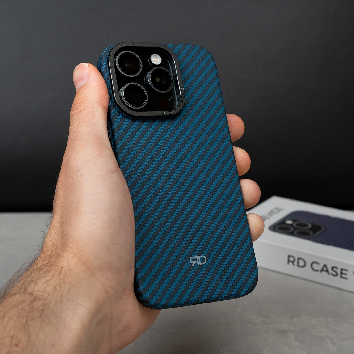 RD Carbon Fiber Case V3 (BLUE)