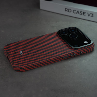Funda de fibra de carbono RD V3 (ROJA)