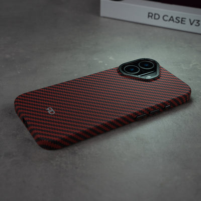 Funda de fibra de carbono RD V3 (ROJA)