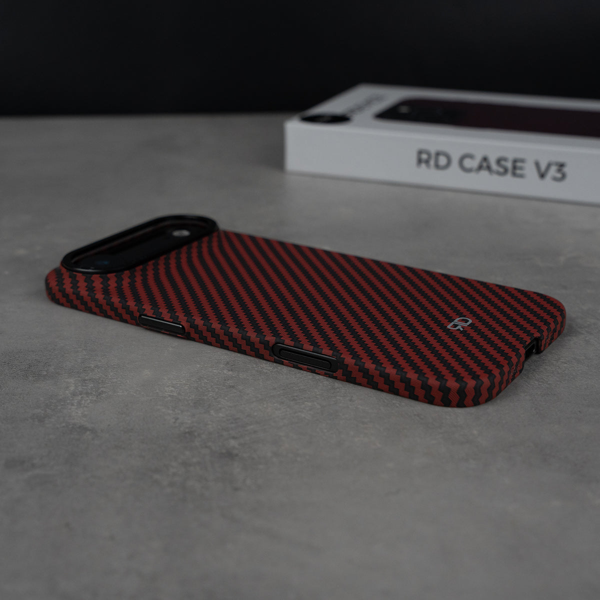 Funda de fibra de carbono RD V3 (ROJA)