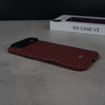 Funda de fibra de carbono RD V3 (ROJA)
