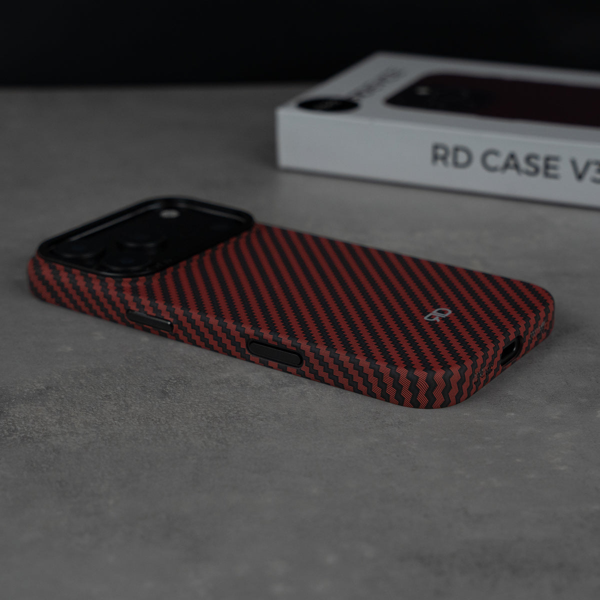 Funda de fibra de carbono RD V3 (ROJA)
