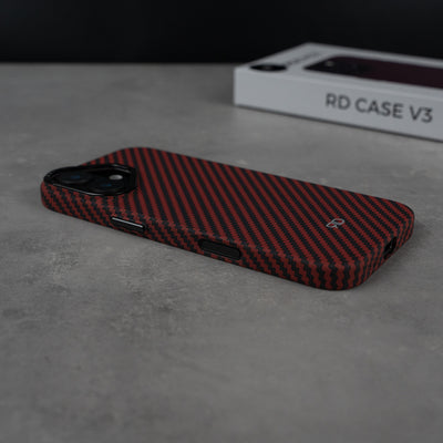 Funda de fibra de carbono RD V3 (ROJA)