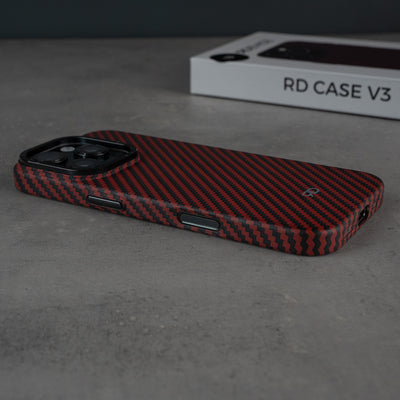 Funda de fibra de carbono RD V3 (ROJA)