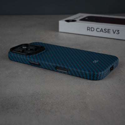 Funda de fibra de carbono RD V3 (AZUL)