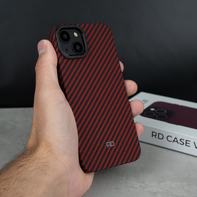 Funda de fibra de carbono RD V3 (ROJA)