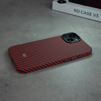 Funda de fibra de carbono RD V3 (ROJA)